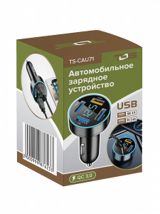 Зарядка в прикуриватель для автомобиля 4*USB TDS TS-CAU71